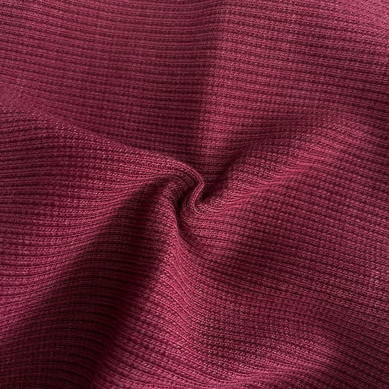 58% Katoen 38% Poly 45 spandex rib Zachte hand
